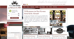 Desktop Screenshot of hotel-drei-kronen.de